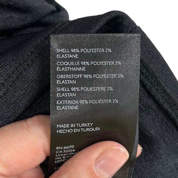 NWT By Anthropologie Black One-Shoulder Ruched Fitted Tank Womens Medium - Picture 8 of 9